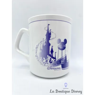 Tasse Walt Disney Studios Parc Disneyland Paris 2002 mug Disney château bleu violet