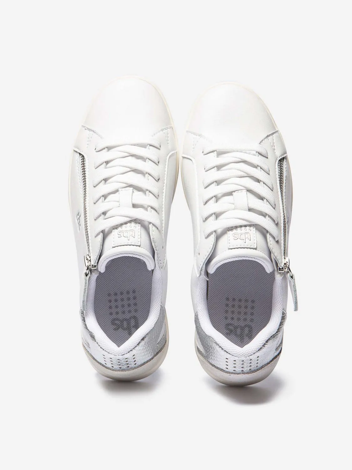 Tennis Femme Zip Latéral Blanc tbs