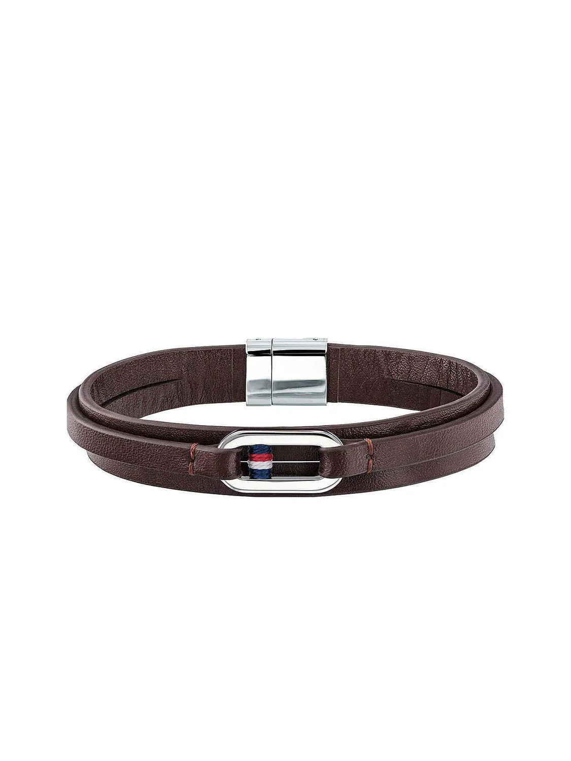 Tommy Hilfiger Casual Core Bracelet En Cuir Brun - Achetez À Prix Outlet!