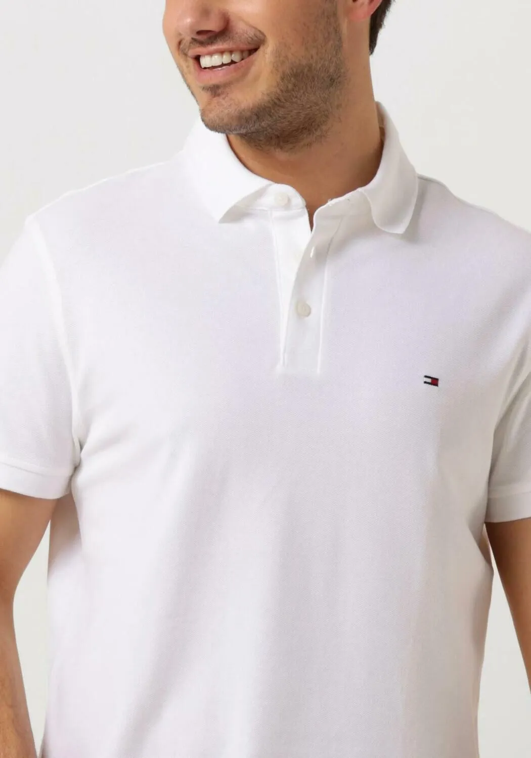tommy hilfiger polo core 1985 slim polo en blanc