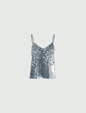 Top à paillettes