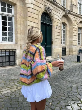 Veste stylée et colorée en grande taille