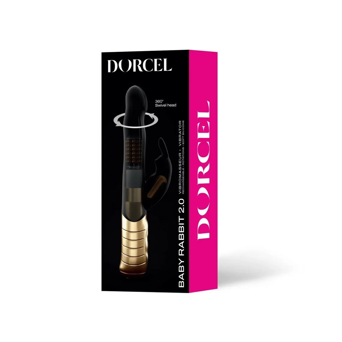 Vibromasseur/Rabbit Baby Rabbit Black & Gold 2.0 - Rechargeable - Noir Dorcel Dorcel - Sextoys Homme sur MenCorner