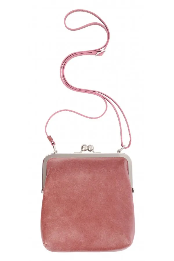 Volker Lang Sac à main IDA à fermoir Clic Clac Vintage Altrosa