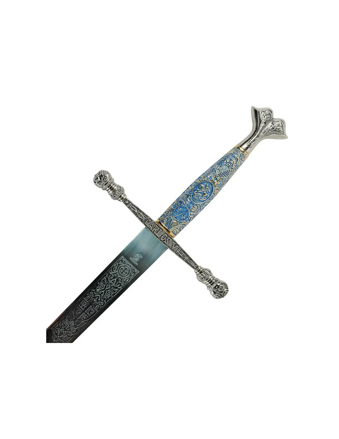 Épée Carlos V avec poignée ciselée ⚔️ Boutique Épées
